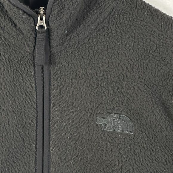 The North Face Sherpa Fleece Zip Up Jacket Men’s Small Full Zip Pockets‎ Black - Picture 12 of 16